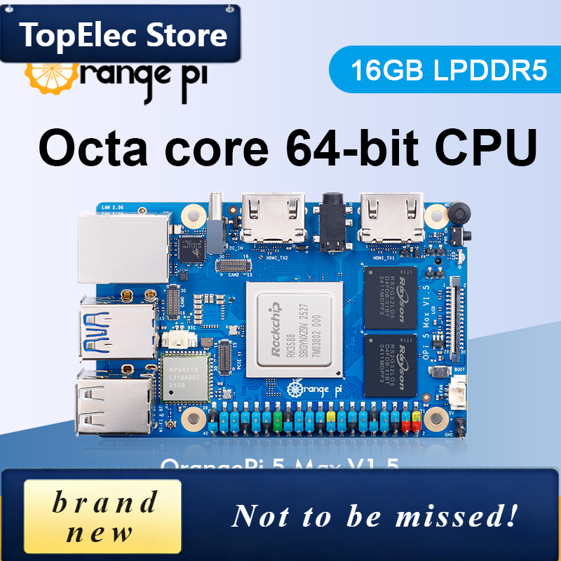 Rk3588 Mini Pc Board - TopElec Orange Pi 5 Max 16GB